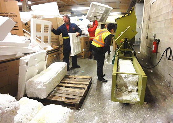 Canadian furniture manufacturer can provide better service to customers  because foam recycling