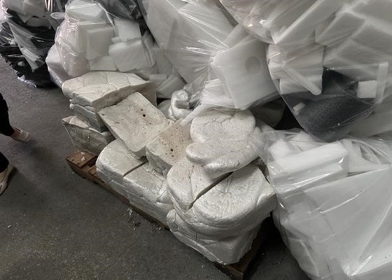 styrofom compacted recycling